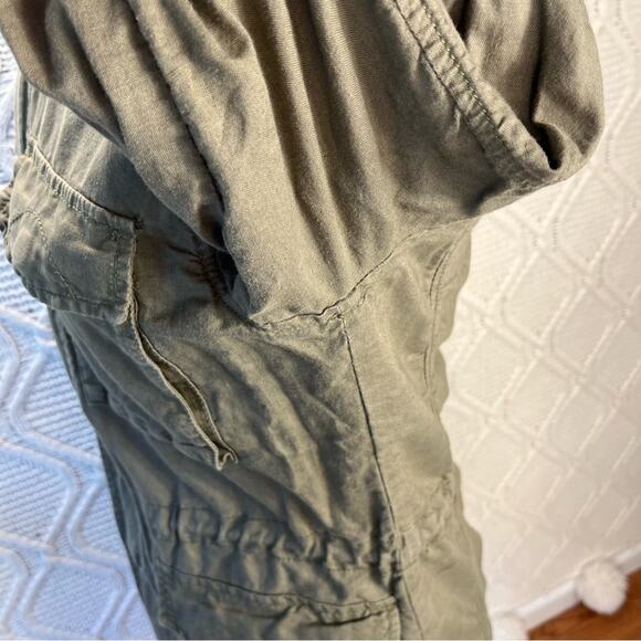 JACK & JILL Olive Green Military/Utility Cargo Long Sleeve Zip Jacket sz Small - Picture 11 of 14